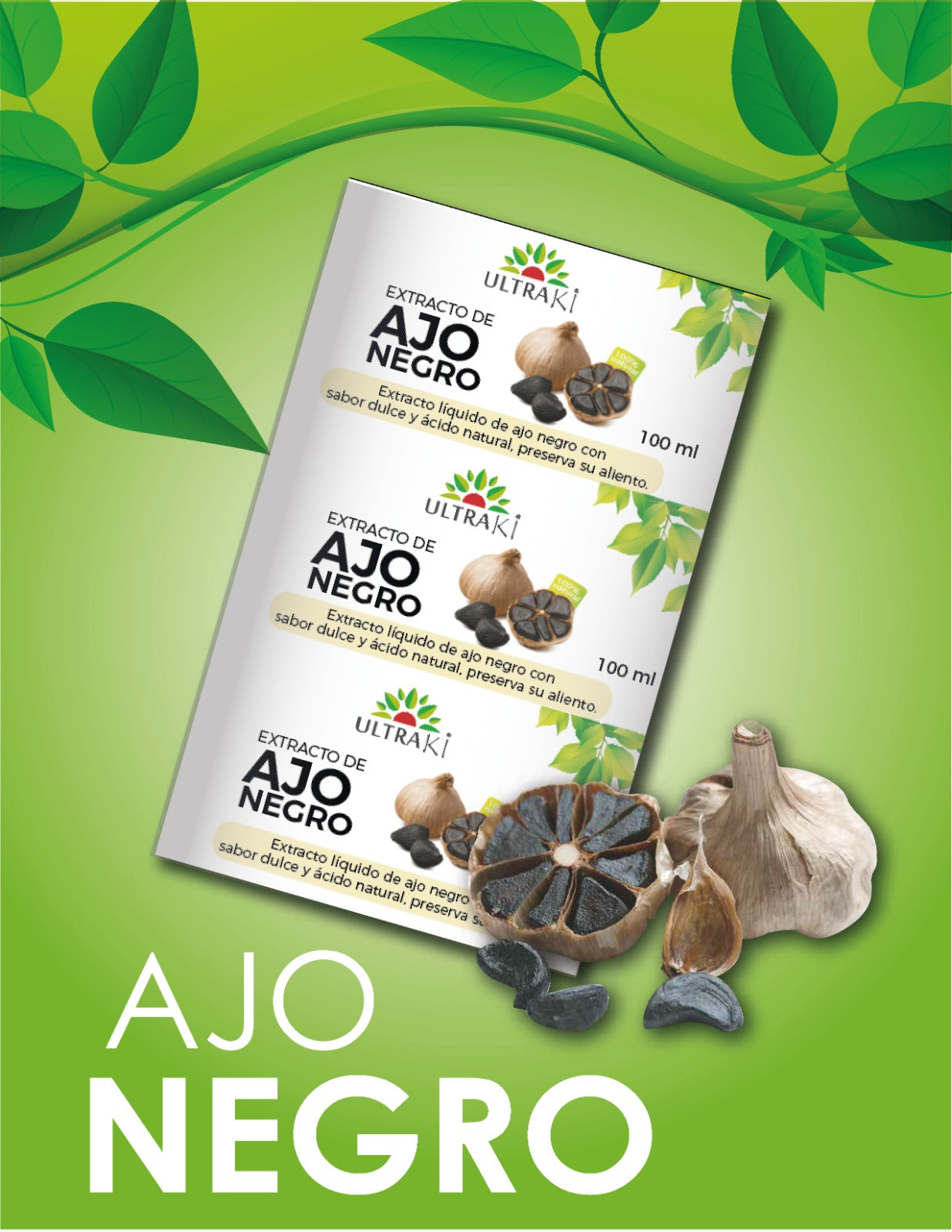Extracto de Ajo Negro Caja 15 sobres